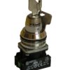 Przełącznik 2 położeniowy klucz 30mm 1Z 1R bez samopowrotu W0-NEF30-TZAM XY