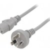 SN27-3/10/1GY Kabel: 3x1mm2, AS/NZS 3112 (I) wtyk,IEC C13 żeński, 1m, 10A