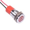 Q14F3CXXR12E-C Red Brake Test Flush 14mm 12VDC LED Panel Indicator IP67 APEM