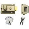 Yale Locks P77 Traditional Nightlatch 60mm Backset Nickel Brass Finish SC CylBox