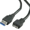 Kabel USB Złącze A USB A Złącze B Micro USB typu B dł. 800mm Przewód USB USB 3.0 kolor: Czarny