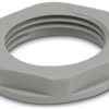 Counter nut, M25, 32 mm, silver gray, 1411208