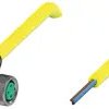 Sensor actuator cable, M8 cable socket, angled, A to open end, 3 pole, 5 m, PVC, yellow, 3 A, 456516