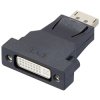 Renkforce RF-4212237 DisplayPort / DVI Adapter 1x DP Plug 1x DVI Socket Black