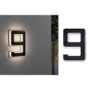 Paulmann 79850 Solar-Powered House Numbers 0.20W Warm White Black