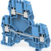 Screw terminal block, screw connection, 4.0 mm², 4 pole, 29 A, 8 kV, blue, 1SNK505220R0000