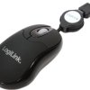 Optical Notebook mouse, USB, with einfahrbarem cable, 800dpi