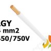 Przewód LGY 4,0 mm2 biały (450/750V) jednożyłowy linka H07V-K (krążki 100m) 29166 HELUKABEL