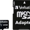 Verbatim MICRO SDXC 64GB CL 10 ADAP microSDXC 64 GB Class 10 zaw. kartę pamięci SD