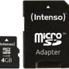 Intenso High Performance microSDHC 4 GB Class 10 zaw. kartę pamięci SD