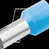 187203 Aderendhülse isoliert 0,25 mm²/8 mm, verzinnt, hellblau, 100er P