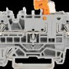 2202-1871 Disconnect terminal block, grey, 4-conductor, 2.5 mm²