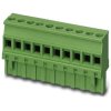 Socket header, 3 pole, pitch 5 mm, straight, green, 1792029