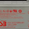 XTV1272 Rechargeable lead fleece battery, 12 V, 7.2 Ah, long-life