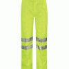 HIVIS YELLOW POLY COTTON TROUSER EN471