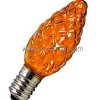 E10 14V 3W szyszka [6] pomarańczowa Millenium Żarówka choinkowa z trzonkiem E10 14V 3W szyszka pomarańczowa