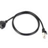 Waveshare RJ45 Ethernet Extension Cable, Nickel-plated Iron Shell Protection, Providing Effective Interference Shielding, Flexib