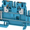 Multi level terminal block, push-in connection, 0.14-6.0 mm², 4 pole, 32 A, 8 kV, blue, 2540030000