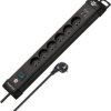 Listwa zasilająca Premium-Line z USB 6-gniazd czarny 3m H05VV-F 3G1,5 *FR/BE* 1951164602
