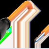 Sensor actuator cable, M12 cable socket, straight, A to open end, 4 pole, 1 m, POC, orange, 4 A, 221855