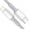 BASEUS Kabel USB 3.0 typ-C / Lightning (wtyk / wtyk) Quick Charge 3.0 Cafule biały 2m