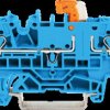 2202-1674 Disconnect terminal block, blue, 2-conductor, 2.5 mm²