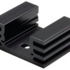 Extruded heatsink, (L x W x H) 50 x 32 x 14 mm, 8.5 K/W, black anodized, 10022554