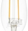 LED lamp, E14, 2 W, 250 lm, 230 V (DC), 230 V (AC), 2700 K, clear, warm white, E, FC142CL