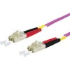 Metz Connect 151S1JOJO20E Fibreglass FO Cable Violet 2.00m 2x LC plug OM4