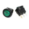 Przełącznik kołyskowy SMRS101 podświetlenie zielone 230V d20mm