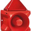 Zestaw sygnalizatorów akustycznych i lamp sygnalizacyjnych 24 V DC Czerwony DC Montaż na podstawie 110dB