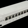 43308 10“ Patch Panel 12 Port Cat.6A grey