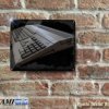 Dark Amiga 500 Rustic Reproduction - Metal Sign