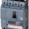 Wyłącznik zasilania Siemens 3VA6115-6KM41-0AA0 Zakres ustawienia (Prąd): 60 - 150 A Maksymalne napięcie przełączania: 60