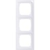 Eltako 30055828 Frame 3-Way 80x222mm Glossy White Horizontal/Vertical Use