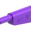 Adapter z wtykiem bananowym Wtyk Śruba Fioletowy 32A Staubli rozmiar 4 mm