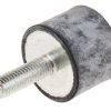 Podstawka antywibracyjna M8 średnica 30mm wysokość całkowita 22mm Cylinder męski-żeński