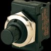 01841.1201-03 Push button, 1-pole, N/O, round, black