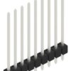 Pin header, 9 pole, pitch 2.54 mm, straight, black, 10048872