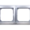 Impresja Ramka Podwójna Do Łączników Ip44 Srebrna Rh-2Y/18