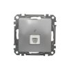 SEDNA DESIGN & ELEMENTS Gniazdo telefoniczne RJ11 srebrne aluminium SDD113491 SCHNEIDER ELECTRIC