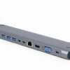 Stacja dokująca USB-C® Gembird A-CM-COMBO9-01