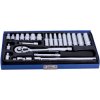 BlueSpot Tools 1531 1/4in Metric Socket Set, 24 Piece