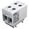 Złączka szynowa 1,5-50mm2 szara 4 otwory AL/CU 1000V TH35 1P Morek MAA2050A10
