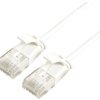 Kabel krosowy ROLINE GREEN UTP kat.6A (klasa EA), LSOH, slim, biały, 1m