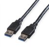 Kabel ROLINE USB 3.2 Gen 1, typ A-A, czarny, 3 m