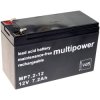 Multipower 117446 Vrla Battery 12V 7.2Ah 65X102X151mm 4.8mm Blade Terminal