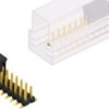 Pin header, 30 pole, pitch 2.54 mm, angled, black, SLLP6SMD05130GBSMPS