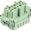 Socket contact insert, 10B, 10 pole, unequipped, crimp connection, with PE contact, 09330102702