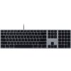 Matias FK318B Wired Aluminium Keyboard Mac USB QWERTY English Space Grey
